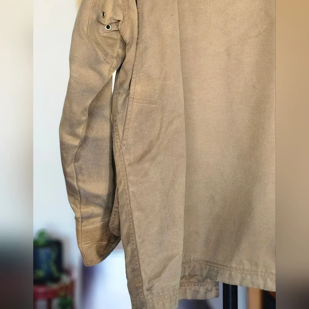 L.L. Bean Men's Tan Waxed Cotton Field Jacket